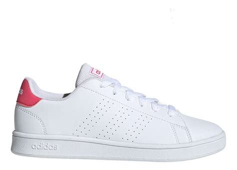 adidas blancos con rosa